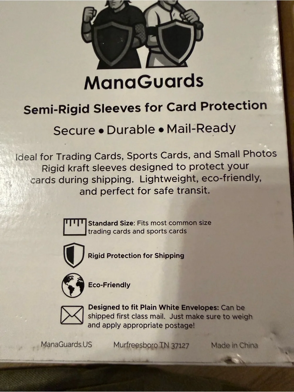 Semi-Rigid Card Sleeves - White - Secure Card Protection